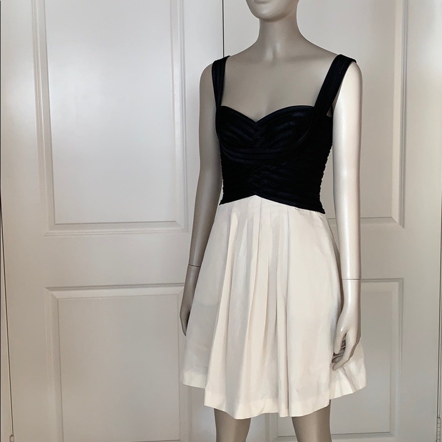 Bcbg Maxazria Ribbon Bustier Two-Tone Party Dress